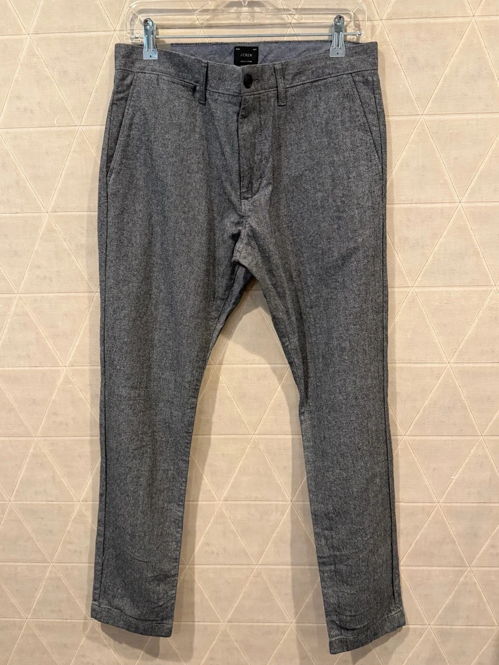 J Crew 484 Slim Fit 30 x 32 Brushed Twill Pants New Grey Carbon NWT Chino